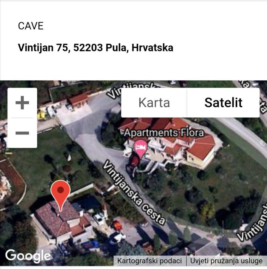 Apartmán Cave With Free Parking Pula Exteriér fotografie